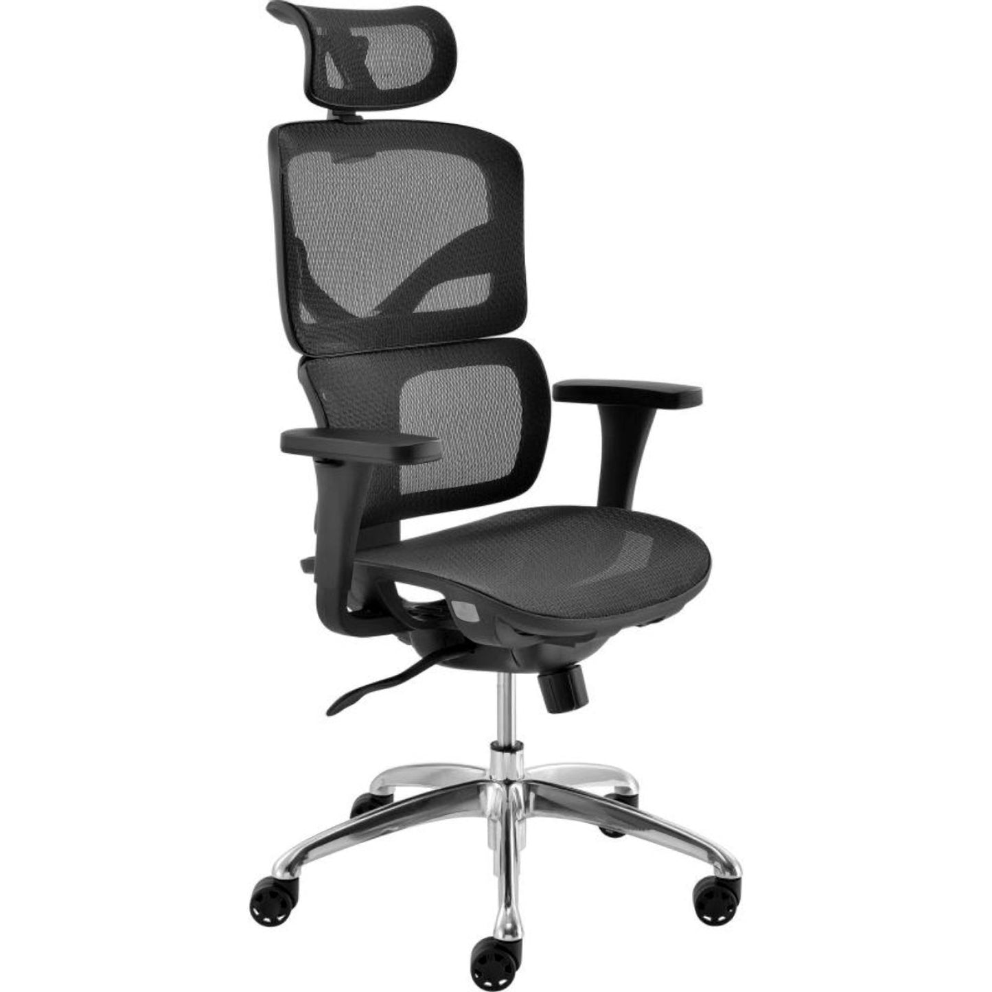 Interion Ergonomic Chair With High Back & Adjustable Arms, Mesh, Black (WB695545)