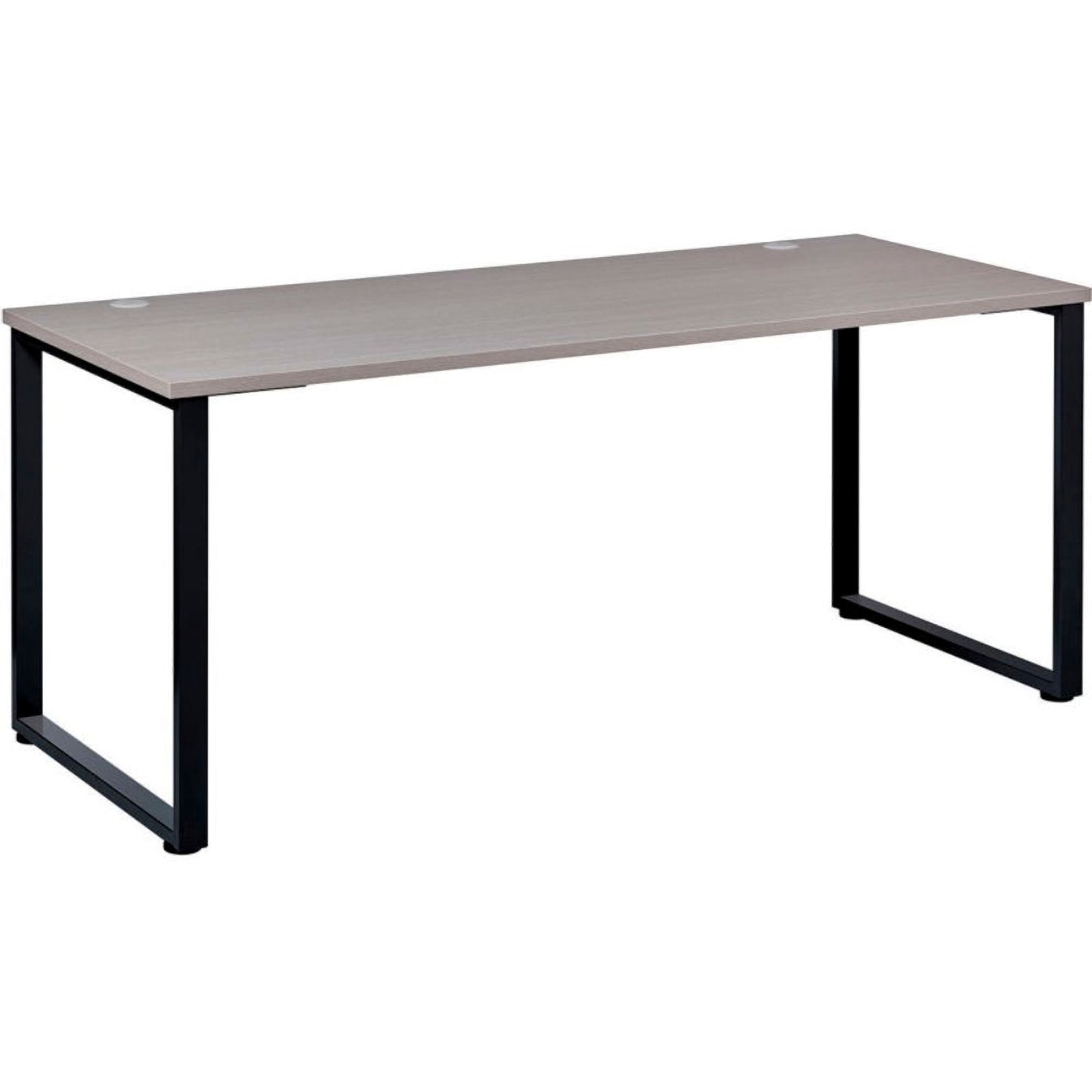 Interion Open Plan Office Desk - 48"W x 24"D x 29"H - Gray Top with Black Legs (WB695586)