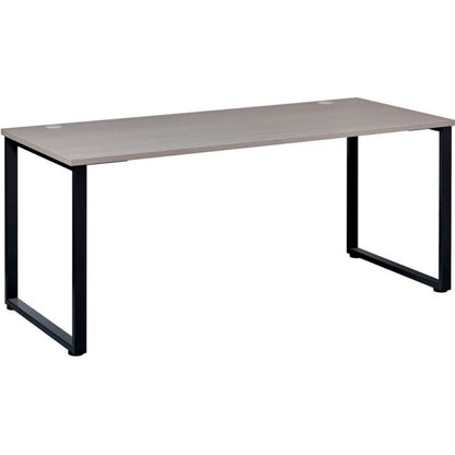 Interion Open Plan Office Desk - 60"W x 24"D x 29"H - Gray Top with Black Legs (WB695587)