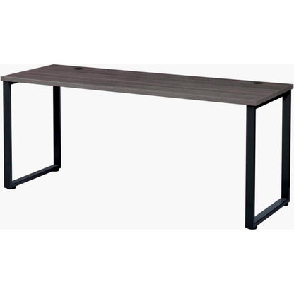 Interion Open Plan Office Desk - 72"W x 24"D x 29"H - Charcoal Top with Black Legs (WB695591)