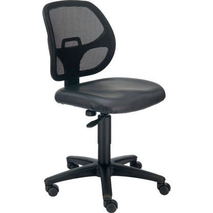 Interion Mesh Office Chair With Mid Back, Vinyl, Black (WB695644V)