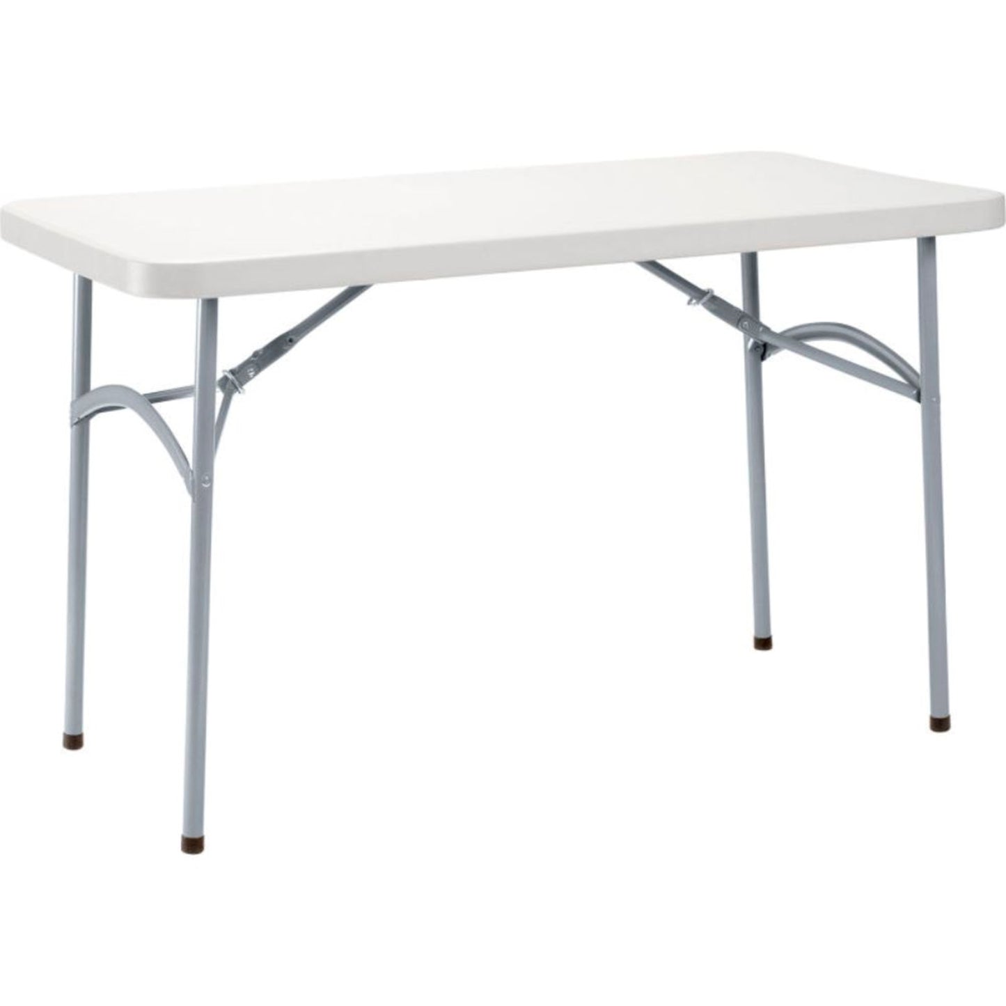 Interion Plastic Folding Table, 24" x 48", White (WB695812)