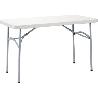 Interion Plastic Folding Table, 24" x 48", White (WB695812)