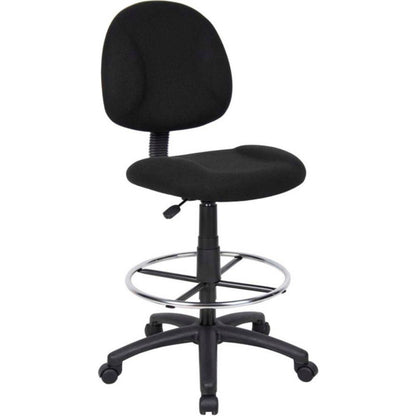 Interion Drafting Stool - Fabric - Black (WBB629777)