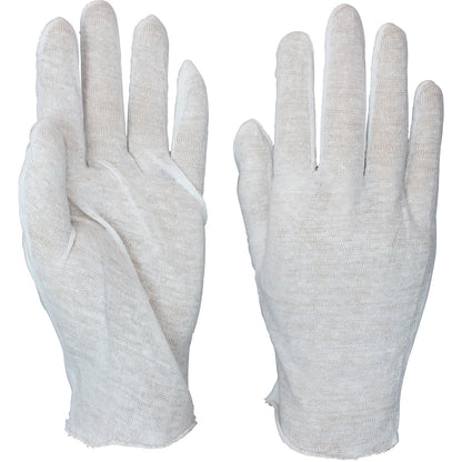 Safety Zone® Cotton Inspector Gloves, White, Womens, 12 Pairs (SZNGILW-WN-1P)