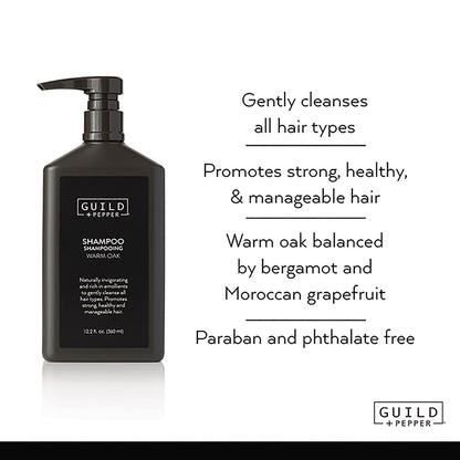 Guild+Pepper Shampoo, Warm Oak, 12.2 oz Bottle, 12/Carton (GIS100302)