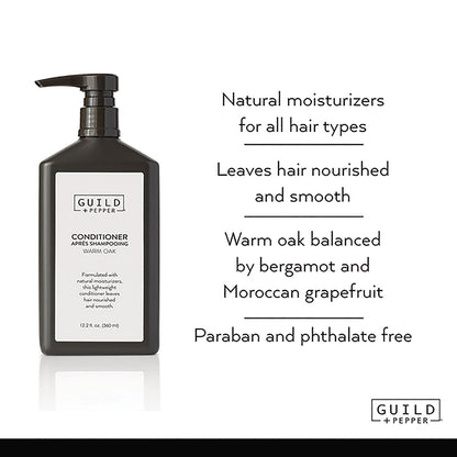 Guild+Pepper Conditioner, Warm Oak, 12.2 oz Bottle, 12/Carton (GIS100303)