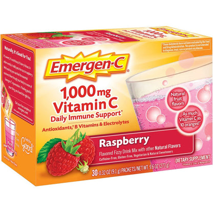 GlaxoSmithKline Raspberry Vitamin C Drink Mix - For Immune Support - Fruit, Raspberry - 1 / Each (PFYCS130201BX)