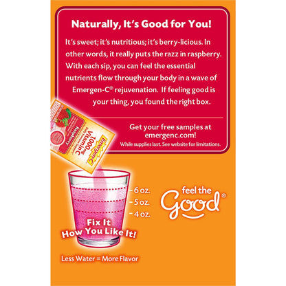 GlaxoSmithKline Raspberry Vitamin C Drink Mix - For Immune Support - Fruit, Raspberry - 1 / Each (PFYCS130201BX)