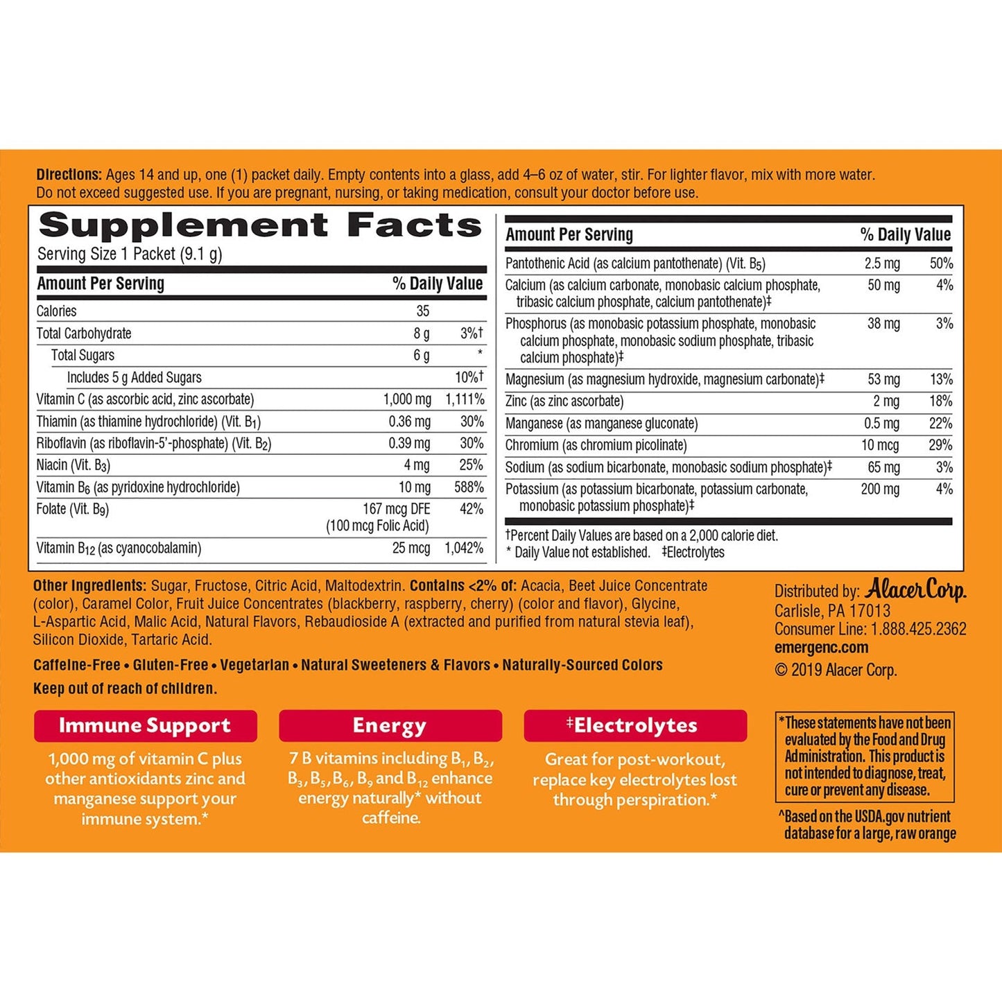 GlaxoSmithKline Raspberry Vitamin C Drink Mix - For Immune Support - Fruit, Raspberry - 1 / Each (PFYCS130201BX)