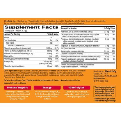 GlaxoSmithKline Raspberry Vitamin C Drink Mix - For Immune Support - Fruit, Raspberry - 1 / Each (PFYCS130201BX)