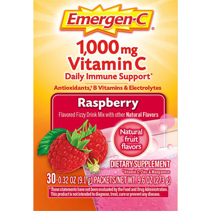 GlaxoSmithKline Raspberry Vitamin C Drink Mix - For Immune Support - Fruit, Raspberry - 1 / Each (PFYCS130201BX)