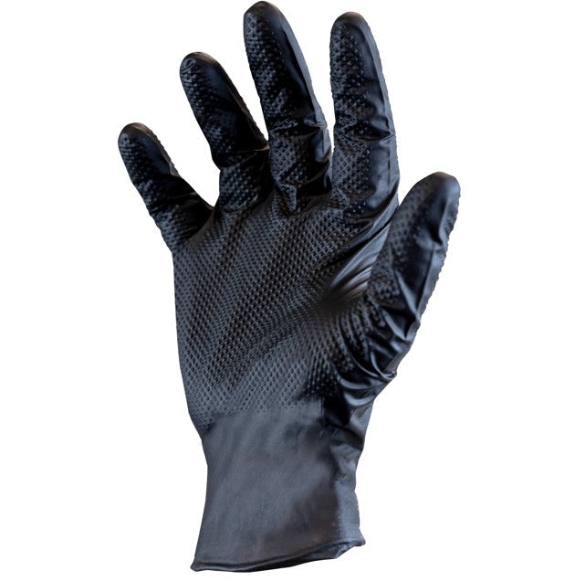 Safety Zone® Nitrile Powder Free 6 mil Gloves, Black, Lrg, Box of 100 (SZNGL-NT106BKFL)