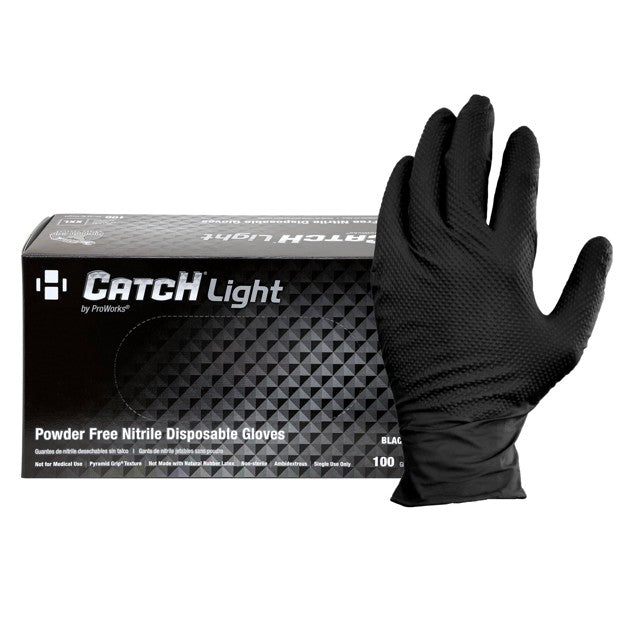 Safety Zone® Nitrile Powder Free 6 mil Gloves, Black, 2XL, Box of 100 (SZNGL-NT106BKFXX)