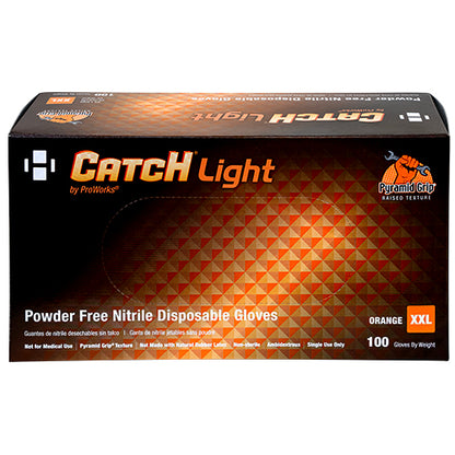 Safety Zone® Nitrile Powder Free 6 mil Gloves, Orange, 2XL, Box of 100 (SZNGL-NT106ORFXX)
