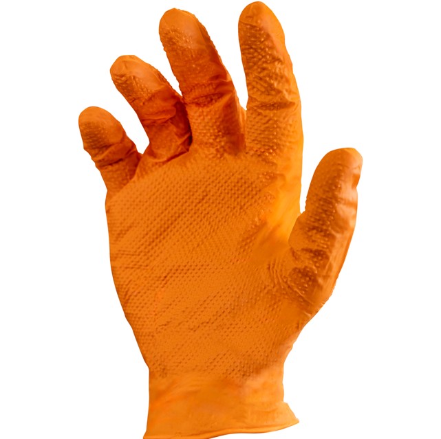 Safety Zone® Nitrile Powder Free 6 mil Gloves, Orange, 2XL, Box of 100 (SZNGL-NT106ORFXX)