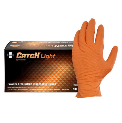 Safety Zone® Nitrile Powder Free 6 mil Gloves, Orange, XL, Box of 100 (SZNGL-NT106ORFX)