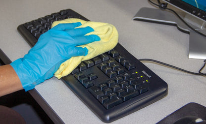 Safety Zone® Stretch Polyethylene Gloves, 2 mil, Powder-Free, 10", Blue, Large, Case of 2000 (SZNGL-SP200BL)