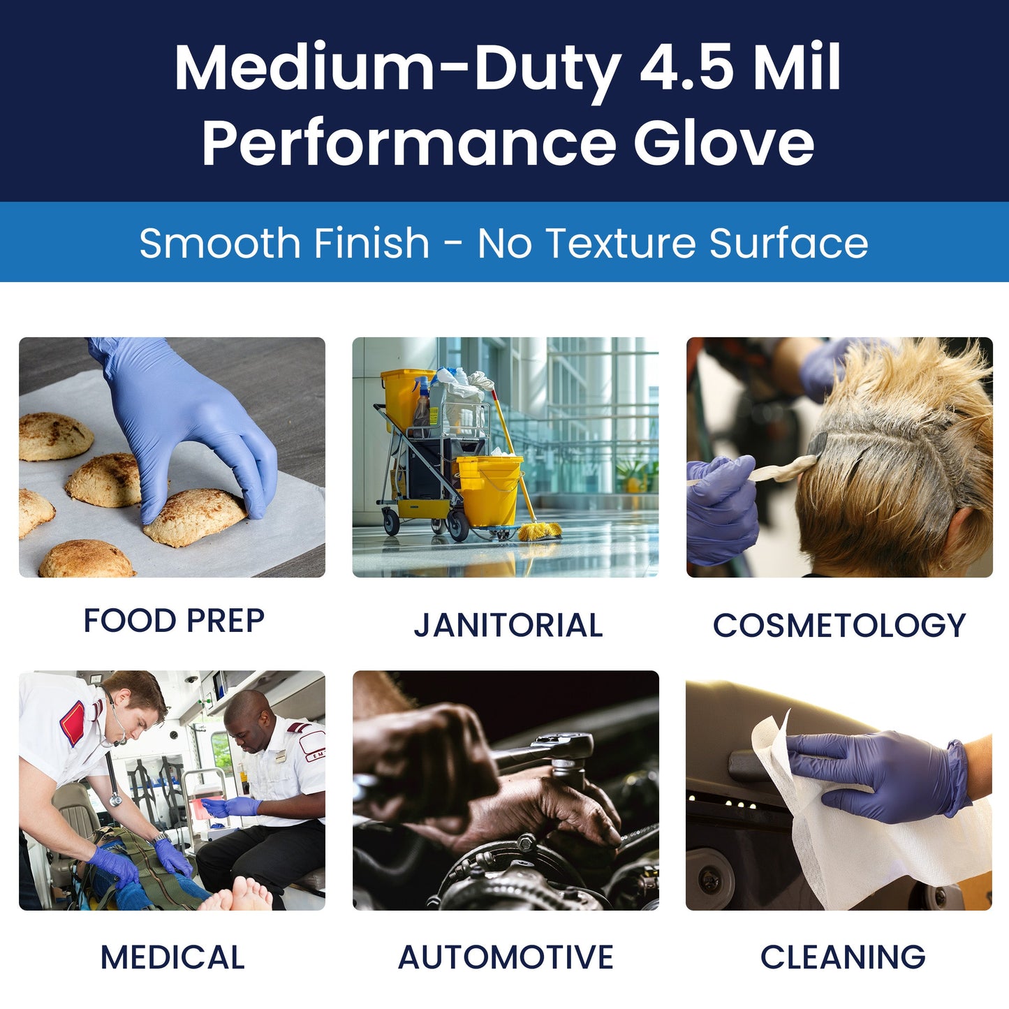 Safety Zone® Synthetic Vinyl Powder Free 4.5 mil Gloves Blue-Violet XL, Case of 1000 (SZNGL-VN104VBFX)