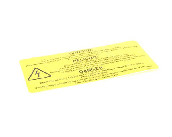 Garland GL4522374 warning label, pull plugs (GL4522374)