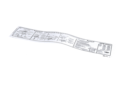 Glastender 01000488 Decal, Cleaning Instructions, (GLA01000488)