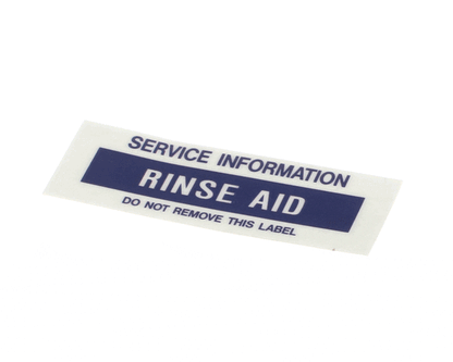 Glastender 01000489 Decal, .75X1.877, Rinse Aid, G (GLA01000489)