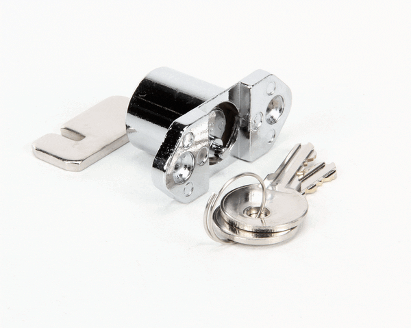 Glastender 06001536 Lock, Cooler Door, With Two Keys, Chrome (GLA06001536)