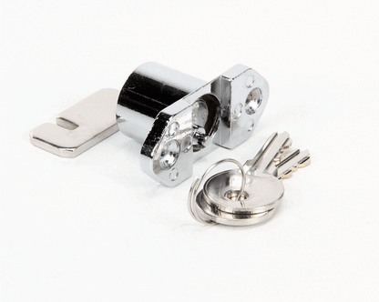 Glastender 06001536 Lock, Cooler Door, With Two Keys, Chrome (GLA06001536)