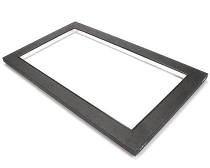 Glastender 06001603 Door, Glass, Black Vinyl Frame, Narrow D (GLA06001603)