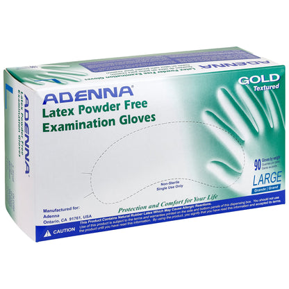 Safety Zone® Gold Latex Powder Free 6 mil Exam Gloves, White, Lrg, Case of 1000 (SZNGLD266)