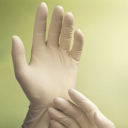 Safety Zone® Gold Latex Powder Free 6 mil Exam Gloves, White, Med, Case of 1000 (SZNGLD265)