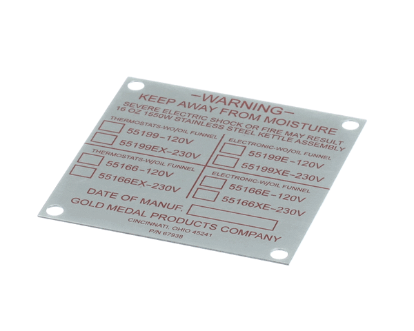 Gold Medal Products 67938 Cover Kettle Junction Box (GLDM67938)