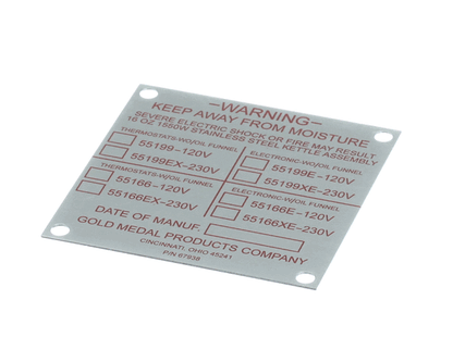 Gold Medal Products 67938 Cover Kettle Junction Box (GLDM67938)