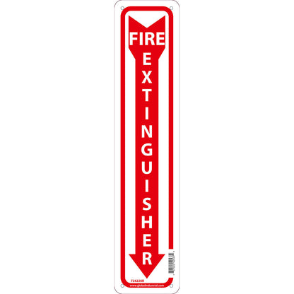 Global Industrial Fire Extinguisher Sign, 18x4, Rigid Plastic (WB724220R)