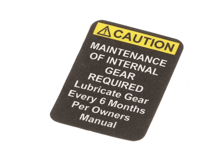 Globe X91009 Mixer Label Caution - Small (GLOX91009)