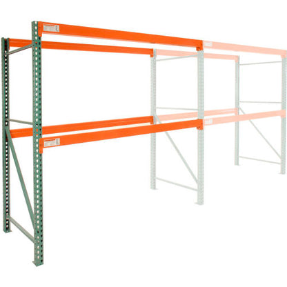 Global Industrial Teardrop Pallet Rack Add-On, 120"W x 48"D x 120"H, 5630 lbs Shelf Cap (WB796609N)