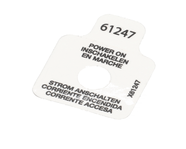 Crathco Grindmaster Cecilware 61247 Label, Power On Light Pic (GM61247)