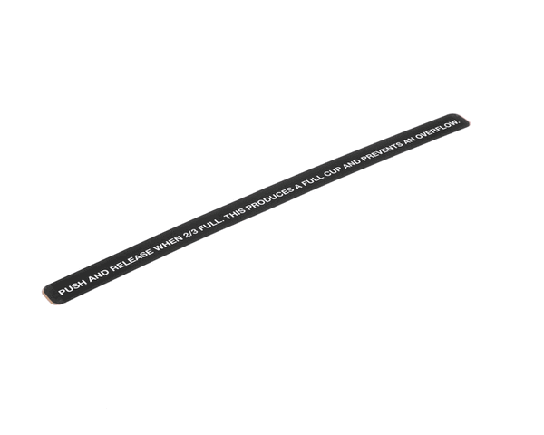 Crathco Grindmaster Cecilware 62856 Decal,2/3 Full,Pic 5 (GM62856)