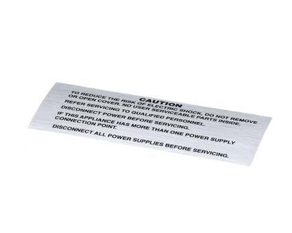 Crathco Grindmaster Cecilware A101295 Decal, Caution All Amw Equipme (GMA101295)