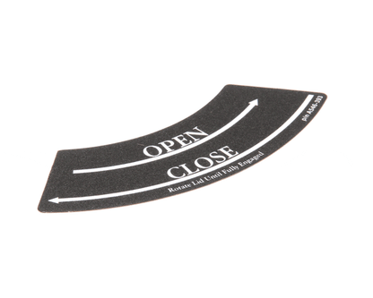 Crathco Grindmaster Cecilware A546-393 Decal,Shuttle Lid (GMA546-393)