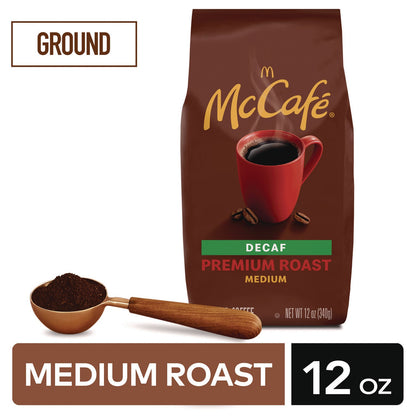 Nestlé Ground Coffee, Premium Roast Decaf, 12 oz Bag (GMT5534EA)