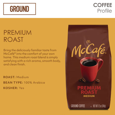 Nestlé Ground Coffee, Premium Roast, 12 oz Bag (GMT5535EA)