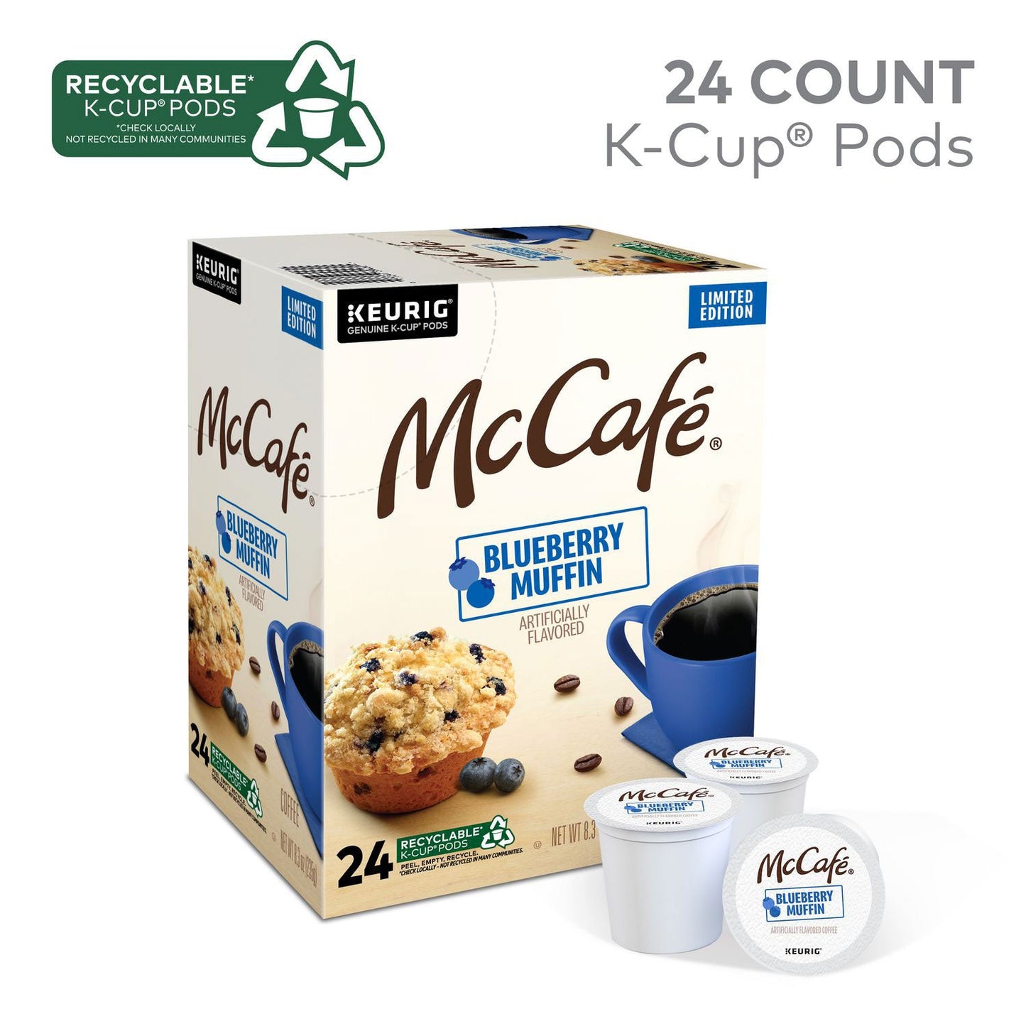 Nestlé Blueberry Muffin K-Cups, 24/Box (GMT9460)