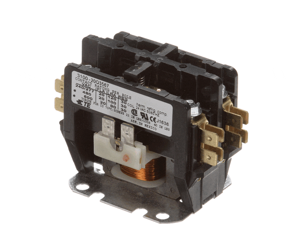 Crathco Grindmaster Cecilware W0570655 Contactor,240-600V,24Vac Coil (GMW0570655)