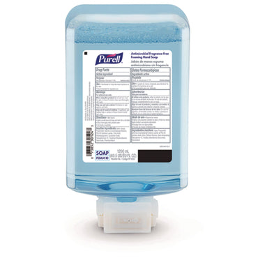 Purell Antimicrobial Fragrance Free Foaming Hand Soap, 1,200 mL Refill, 2/Carton (GOJ838302CT)