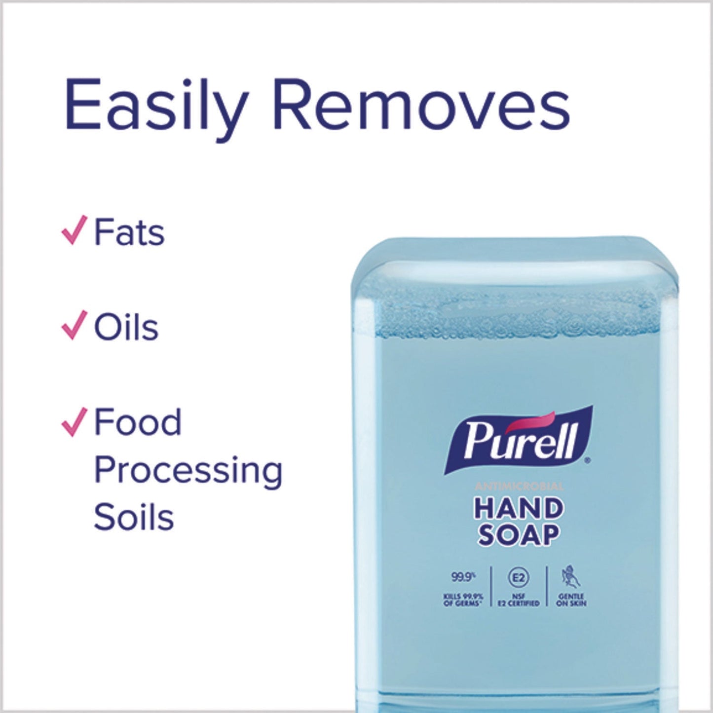 Purell Antimicrobial Fragrance Free Foaming Hand Soap, 1,200 mL Refill, 2/Carton (GOJ838302CT)