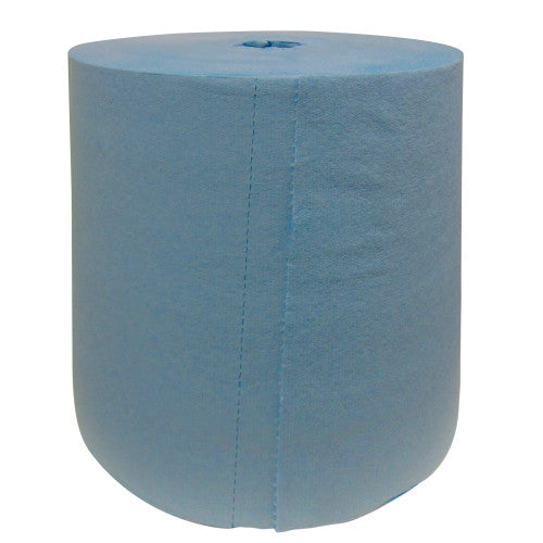 ShopWorks® Absorbal® Dairy Wiper, DRC, Blue, 9"x10", Heavy Duty, Roll, 500/Roll, Case of 3 Rolls (HOSGR8TWRJR)