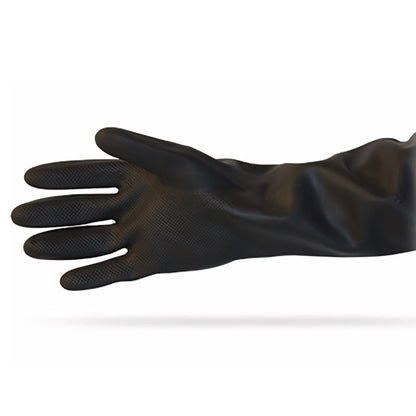 Safety Zone® Flock Lined Rubber 40 mil 16 in Gloves, Black, XL, 12 Pairs (SZNGRBU-XL-6T)