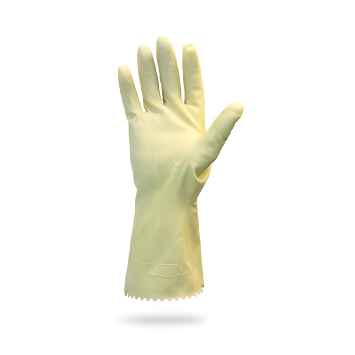 Safety Zone® Flock Lined Latex Canner 18 mil Gloves, Amber, Med, 12 Pairs (SZNGRCA-MD-1SF)