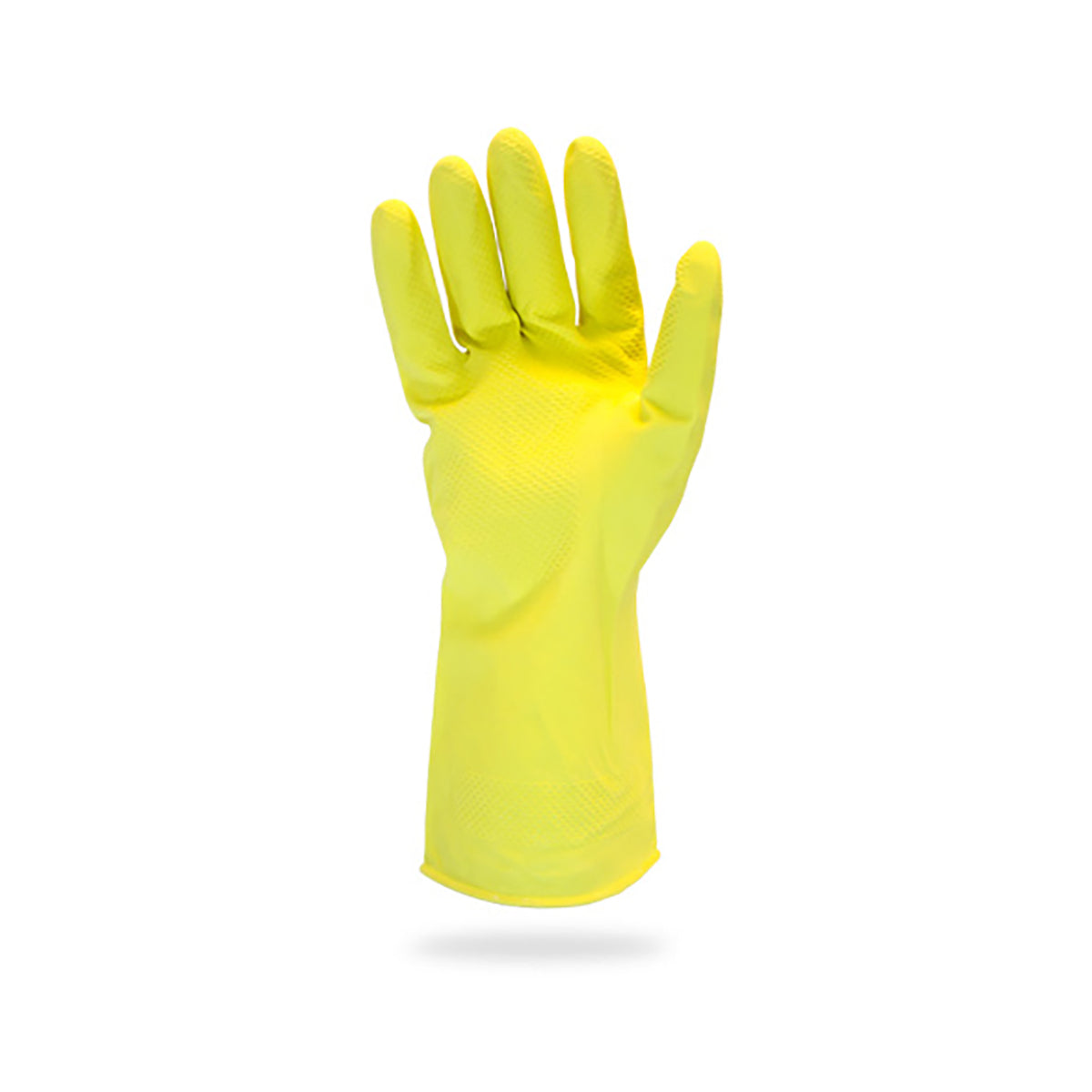 Safety Zone® Flock Lined Latex 18 mil Gloves, Yellow, Small, 12 Pairs (SZNGRFY-SM-1S)